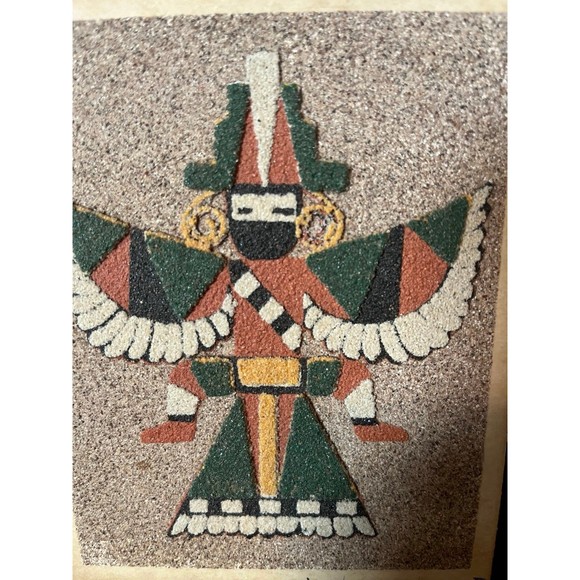 Vintage “Zuni Wing Knife Man” Art - Picture 2 of 3